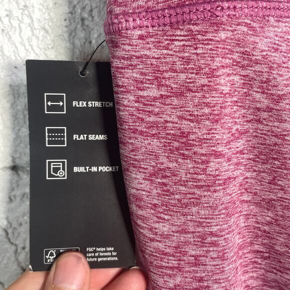 Ideology Women's Space-Dye Pull-on Crop Leggings Frost berry XS - Picture 4 of 6